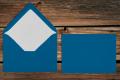 [16400596] Briefhüllen mit Seidenfutter C6 114x162 mm Nassklebend Stahlblau gerippt 100 g/qm